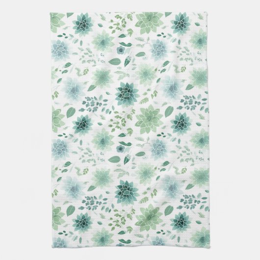 Retro Cactus keukenhanddoek (Verticaal)