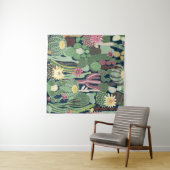 Retro cactus ontwerp: naadloze stof textuur wandkleed (In Situ (horizontaal))