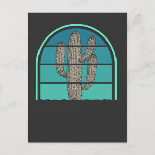 Retro Cactus Succulent verslaafde tuinende hobby Briefkaart