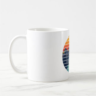 Retro Cadeau Vliegvissen Driftboot Riviertherapie Koffiemok