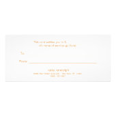 Retro Cadeaubon Reclamekaart (Achterkant)