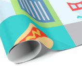 retro - cadeaupapier uit de nieuwe york - stad (Rol Hoek)