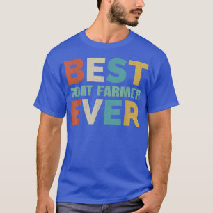 Retro-Cadeaus voor geiteboer beste geit F T-shirt