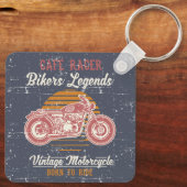 Retro Cafe Racer Sleutelhanger (Achterkant)