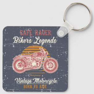 Retro Cafe Racer Sleutelhanger
