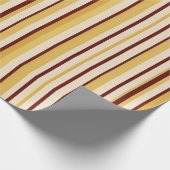 Retro Café Streep Verpakking Cadeaupapier (Hoek)