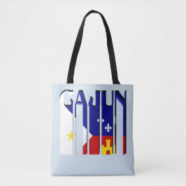 Retro Cajun Acadiana Flag Louisiana Canvas tas
