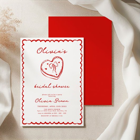 Retro Cake Hand getrokken Vrijgezellenfeest Kaart