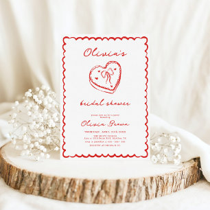 Retro Cake Hand getrokken Vrijgezellenfeest Kaart