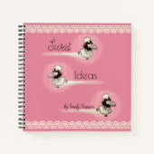 Retro cake meisje persoonlijke kookboek recept not notitieboek (Voorkant)