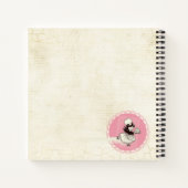 Retro cake meisje persoonlijke kookboek recept not notitieboek (Achterkant)