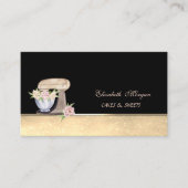 Retro Cake Mixer Bokeh Snoepjes Bakkerij Visitekaartje (Voorkant)