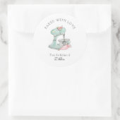 Retro Cake mixer Ronde Sticker (Tas)