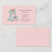 Retro Cake mixer roze bakkerij Visitekaartje (Voorkant / Achterkant)