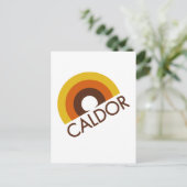 Retro Caldor Department Store Logo Briefkaart (Staand voorkant)