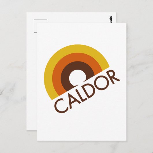 Retro Caldor Department Store Logo Briefkaart (Voorkant / Achterkant)