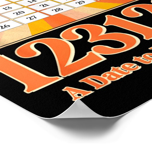 Retro Calendar_ Remember New Year's Eve 2023-24 Poster (Hoek)