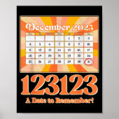 Retro Calendar_ Remember New Year's Eve 2023-24 Poster (Voorkant)