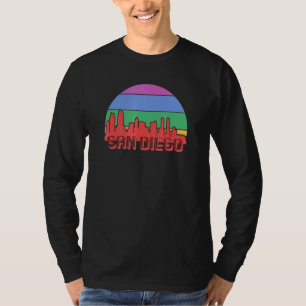 Retro Cali City 70s 80s Stijl San Diego Californië T-shirt