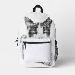 Retro Calico Halftone Bedrukte Rugzak