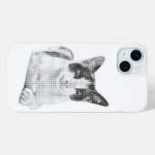 Retro Calico Halftone Case-Mate iPhone Case (Achterkant (horizontaal))