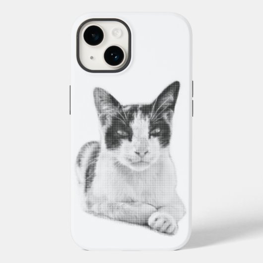 Retro Calico Halftone Case-Mate iPhone Case (Achterkant)