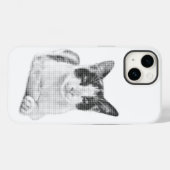 Retro Calico Halftone Case-Mate iPhone Case (Achterkant (horizontaal))