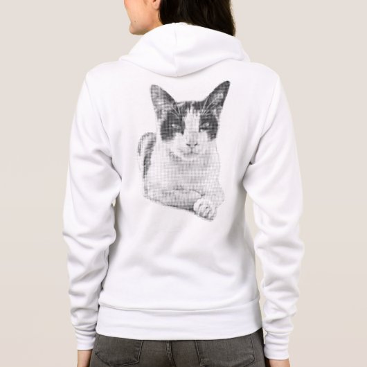 Retro Calico Halftone Hoodie (Achterkant)