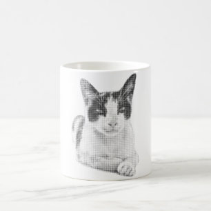 Retro Calico Halftone Koffiemok