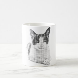 Retro Calico Halftone Koffiemok