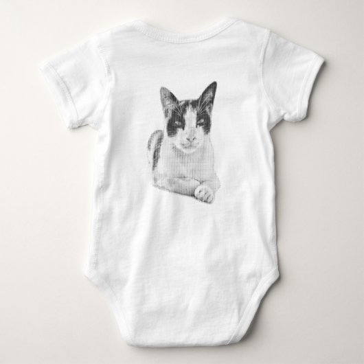 Retro Calico Halftone Romper (Achterkant)