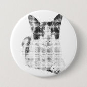 Retro Calico Halftone Ronde Button 7,6 Cm (Voorkant)