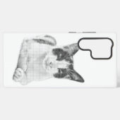 Retro Calico Halftone Samsung Galaxy Hoesje (Achterkant horizontaal)