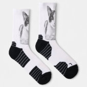 Retro Calico Halftone Sokken (Rechts)