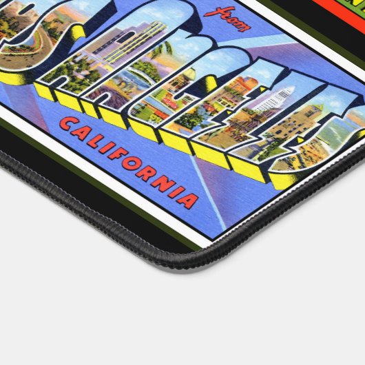 Retro California Briefkaarten Desk Mats Bureaumat (Hoek)