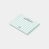 Retro California Hotel Gestreepte Memo Post-it® Notes (Schuin)