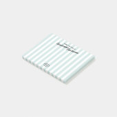 Retro California Hotel Gestreepte Memo Post-it® Notes (Schuin)