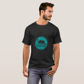 Retro California Republic Beer Surf T-shirt (Voorkant volledig)