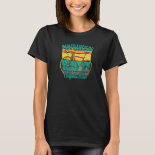 Retro California Rider for San Francisco Bike Ent T-shirt