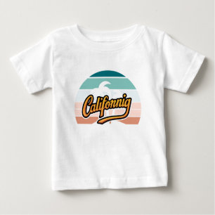 Retro California Sunset Typografie T-shirt