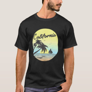 Retro California Surf  Beach Cali 70s Venic T-shirt