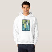 Retro California Surfboards Kunst – Zomerkust Hoodie (Voorkant volledig)