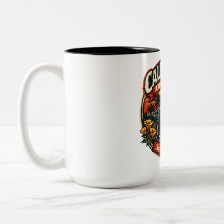 Retro California Toelatingsdag Vintage Beer & Klap Tweekleurige Koffiemok