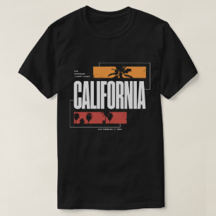 Retro Californië Westkust Los Angeles Palmbomen T-shirt