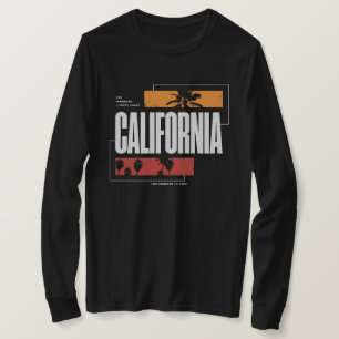 Retro Californië Westkust Los Angeles Palmbomen T-shirt