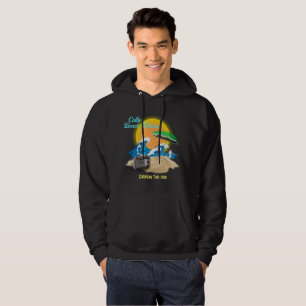 Retro Callie Beach Waves Sjabloon Band Tour Hoodie