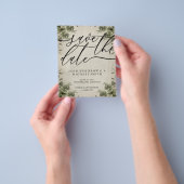 Retro Calligrafie Eucalyptus budget speciale dag Flyer (Hand)