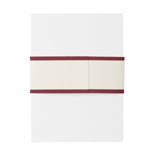 Retro Calligraphy Deep Red Classic Wedding Uitnodigingen Wikkel (Achterkant Voorbeeld)