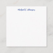 Retro Caltografie Elegant Plain Simple White Informatiekaartje (Voorkant)