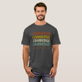 Retro Cambridge Engeland grappig T-shirt (Voorkant volledig)